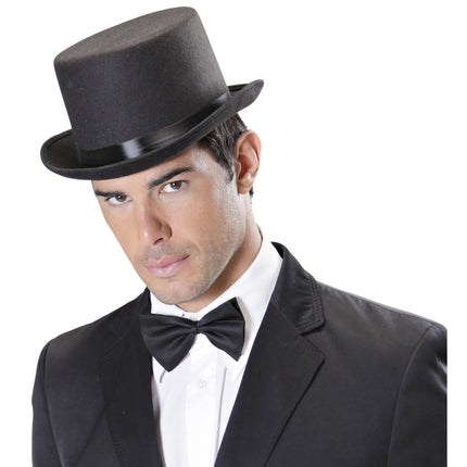Feutre noir pour chapeau haut de forme