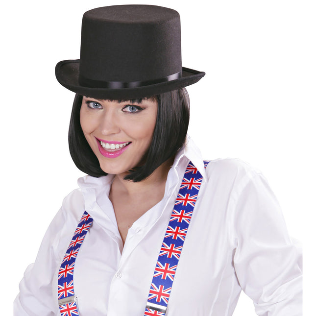 Feutre noir pour chapeau haut de forme