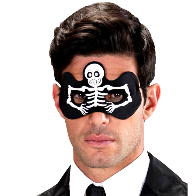 Masque d'yeux d'Halloween Squelette