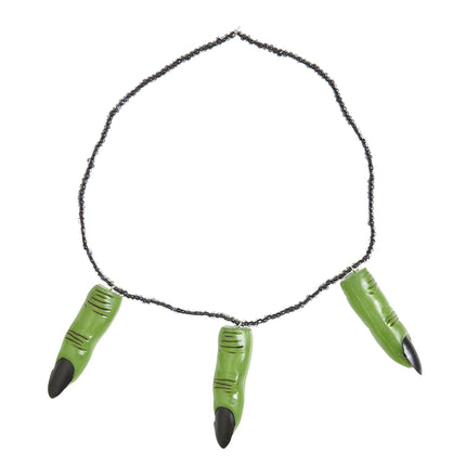 Collier d'Halloween avec des doigts