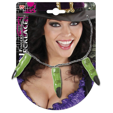 Collier d'Halloween avec des doigts