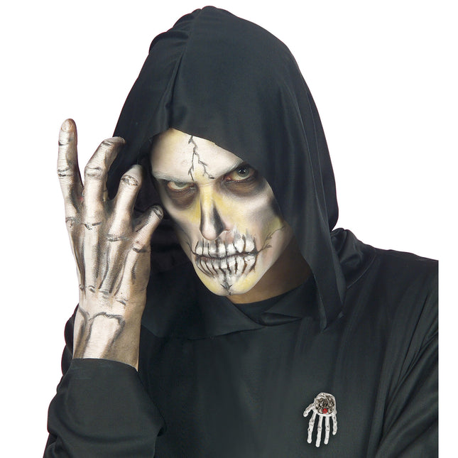 Broche d'Halloween Squelette Main
