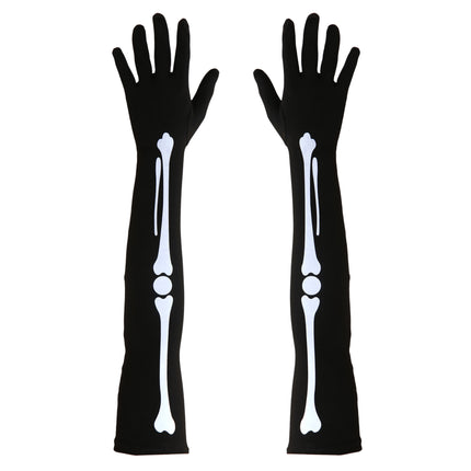 Gants d'Halloween Bones