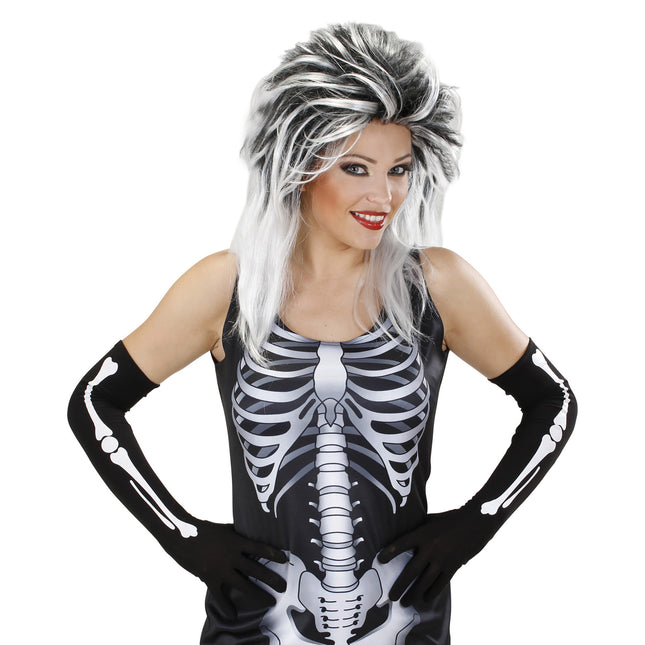 Gants d'Halloween Bones