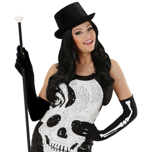 Gants d'Halloween Bones