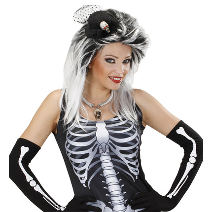 Chapeau d'Halloween Mini crâne