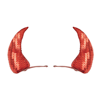 Pince à cheveux d'Halloween Corne rouge 2pcs