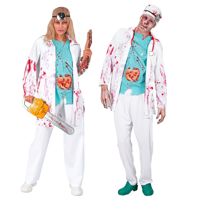 Costume d'Halloween Médecin zombie