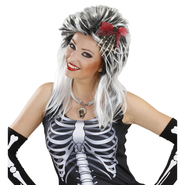 Pince à cheveux d'Halloween Main de squelette