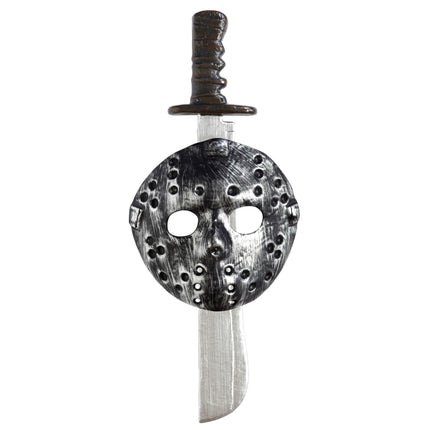 Ensemble d'accessoires d'Halloween Masque et Machette 2 pièces