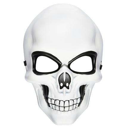 Masque d'Halloween Blanc Noir Crâne