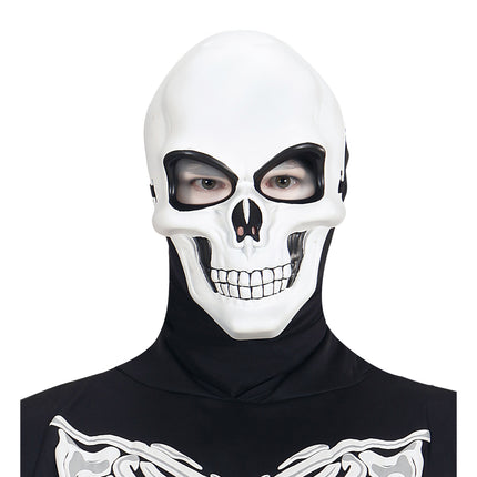 Masque d'Halloween Blanc Noir Crâne