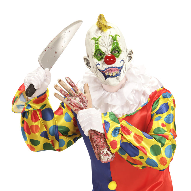 Masque d'Halloween coloré Clown fou