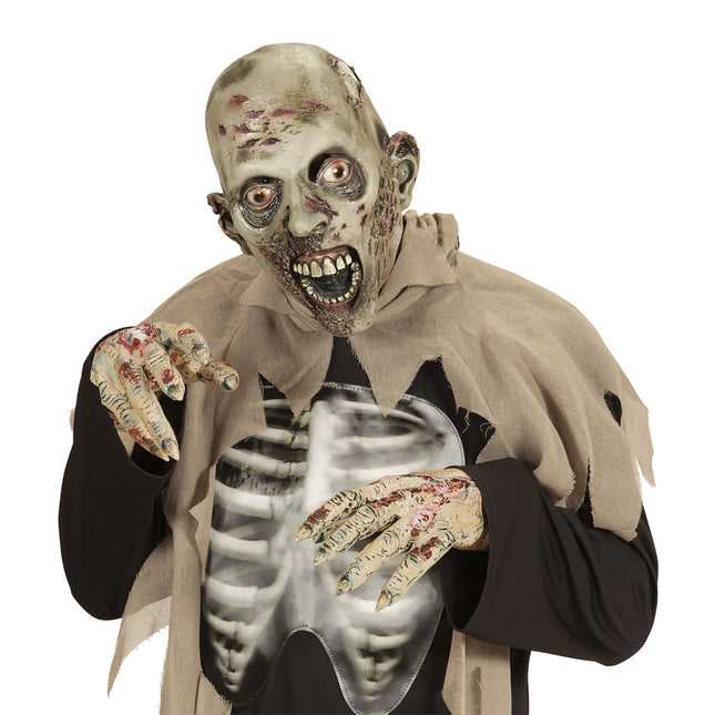 Masque d'Halloween Zombie Vert