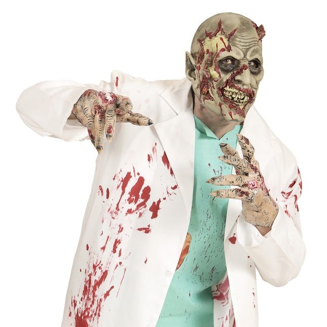 Masque d'Halloween Laboratoire Zombie