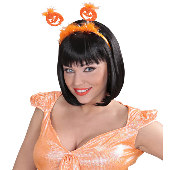 Bandeau de citrouille orange