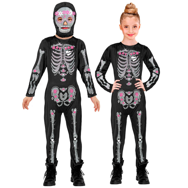 Costume d'Halloween Enfant Squelette Pailleté