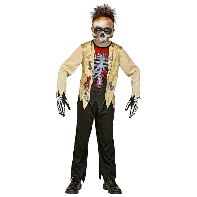Costume d'Halloween Garçon Zombie Squelette