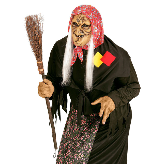 BALAI DE SORCIÈRE CROCHE 90CM