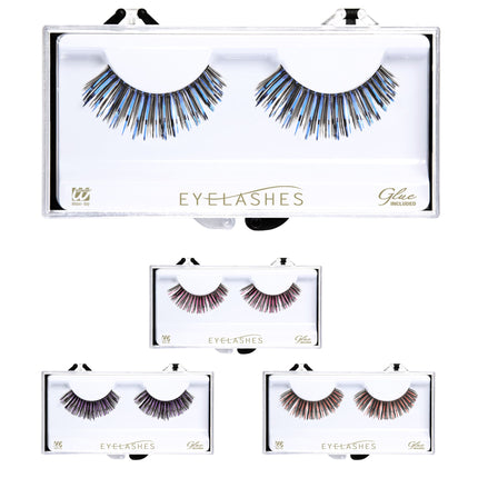 Faux cils colorés