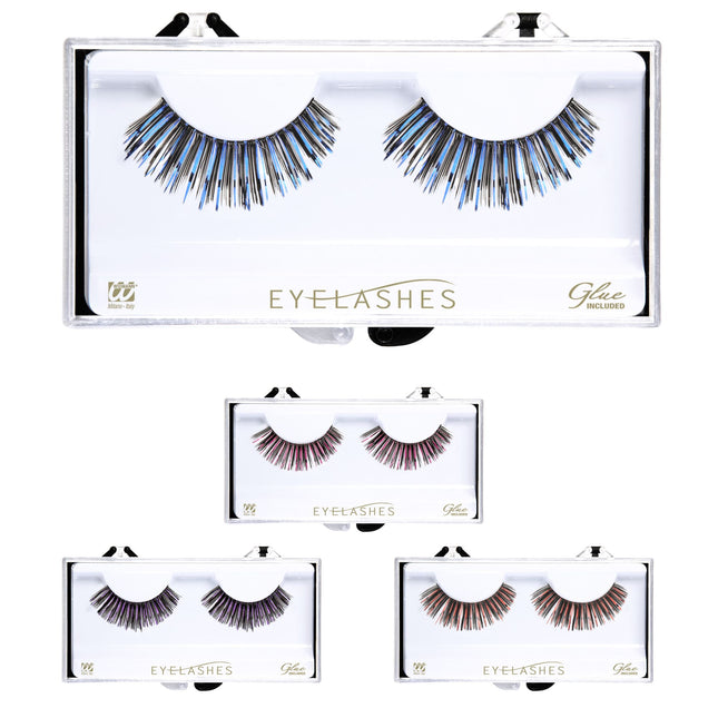 Faux cils colorés