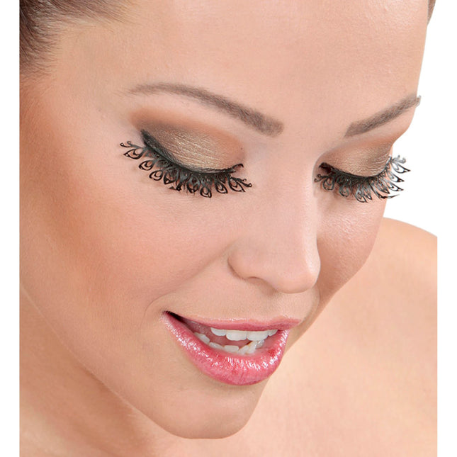 Faux cils noirs en plastique