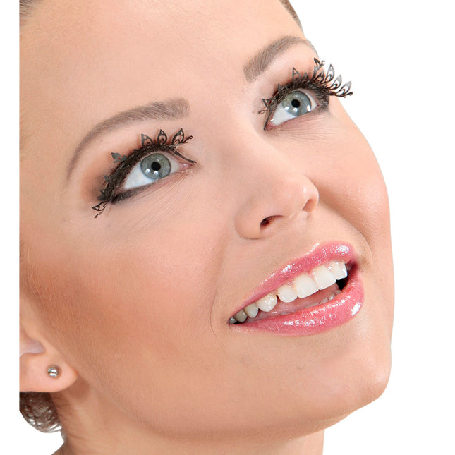 Faux cils noirs en plastique