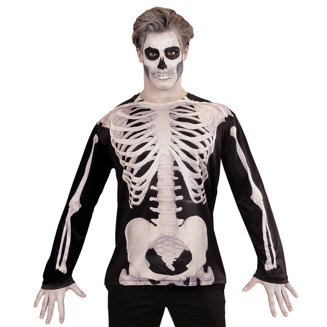 T-SHIRT MANCHES LONGUES HOMME SQUELETTE