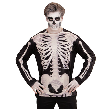 T-SHIRT MANCHES LONGUES HOMME SQUELETTE