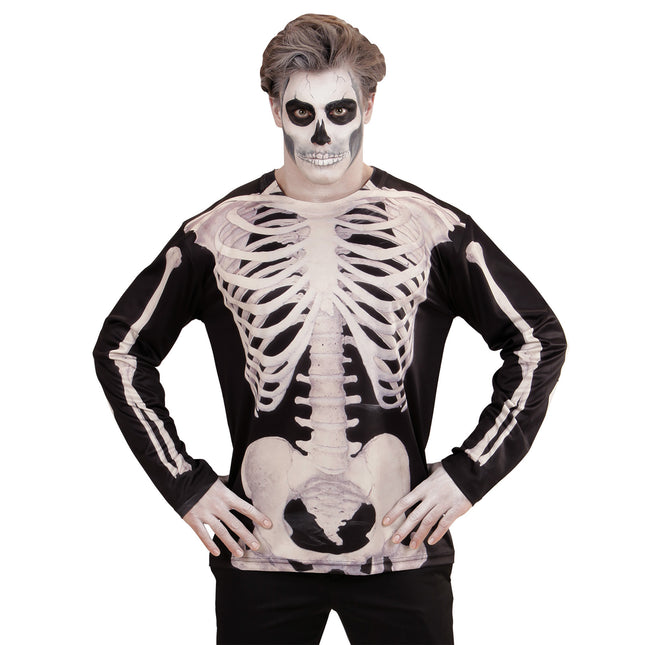 T-SHIRT MANCHES LONGUES HOMME SQUELETTE