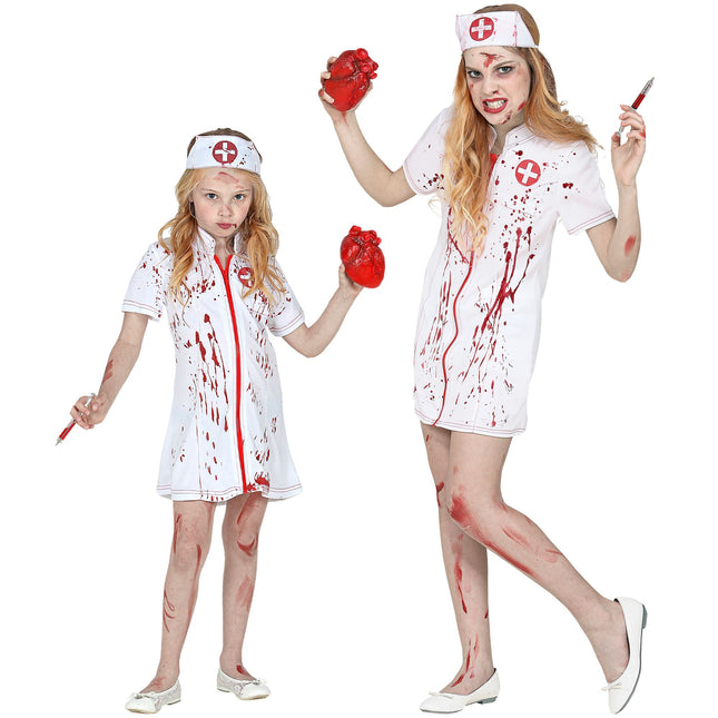 Costume d'infirmière fille 2 pièces