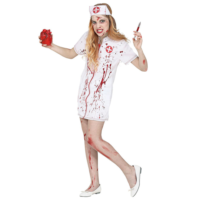 Costume d'infirmière fille 2 pièces