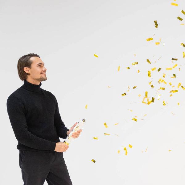 Confetti en feuille d'or 28cm