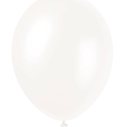 12" Ballons de baudruche perlés Premium, 8ct - Blanc irisé