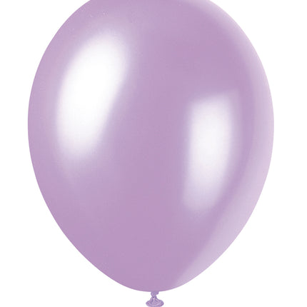 Ballons lilas en latex brillant 30cm 10pcs