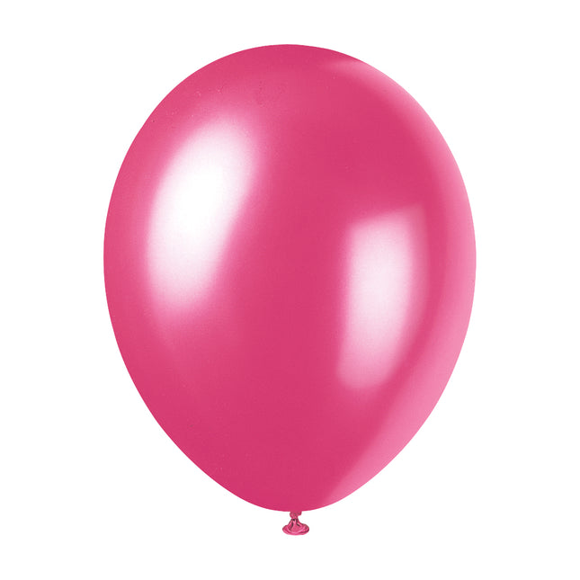 12" Ballons de baudruche perlés Premium, 8ct - Misty Rose