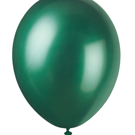 Ballons verts foncés brillants 30cm 10pcs