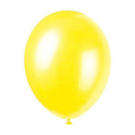 Ballons jaunes brillants 30cm 10pcs