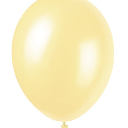 Ballons de baudruche ivoire brillant 30cm 10pcs