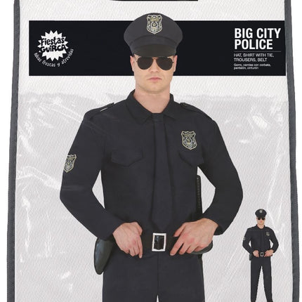 Costume de policier pour homme noir