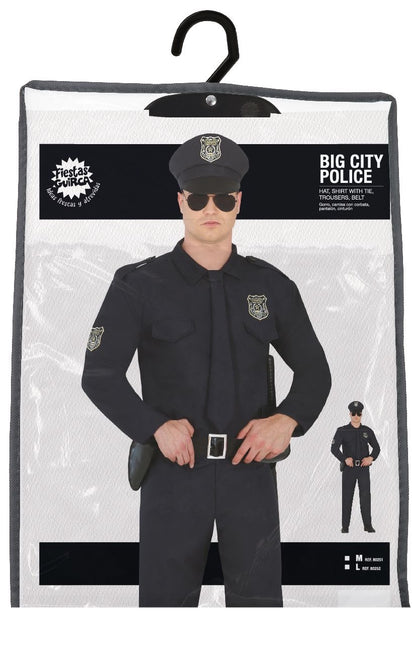 Costume de policier pour homme noir