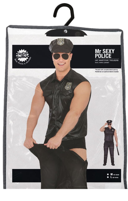 Costume de policier Homme noir sexy