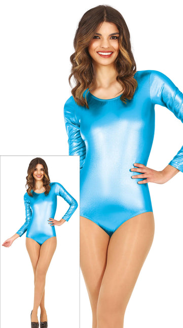 Costume de danse Turquoise Dames Métallique