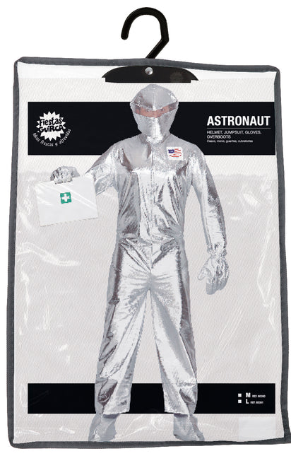 Costume d'astronaute argenté pour homme