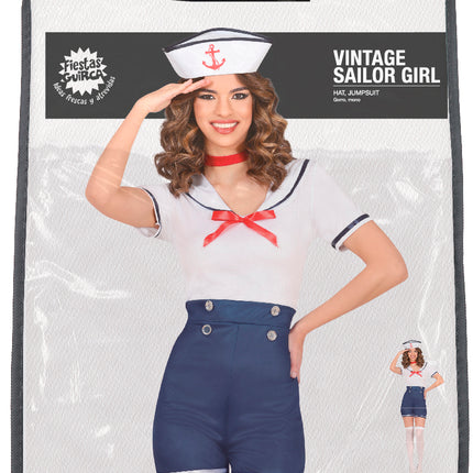 Costume Bleu Blanc Dames Sailor