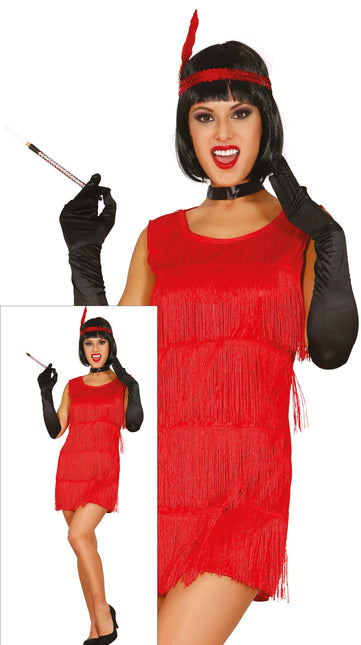 Robe Charleston Rouge Dames
