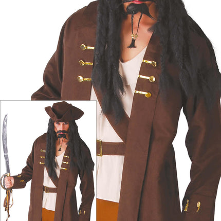 Costume de pirate marron