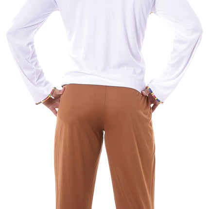 Costume hippie marron