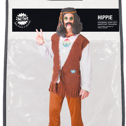Costume hippie marron