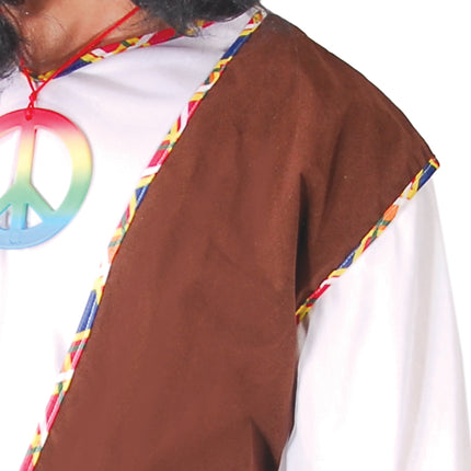 Costume hippie marron